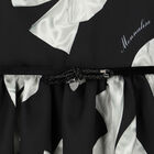 فستان بنات ساتان باللون الأسود, 2, hi-res